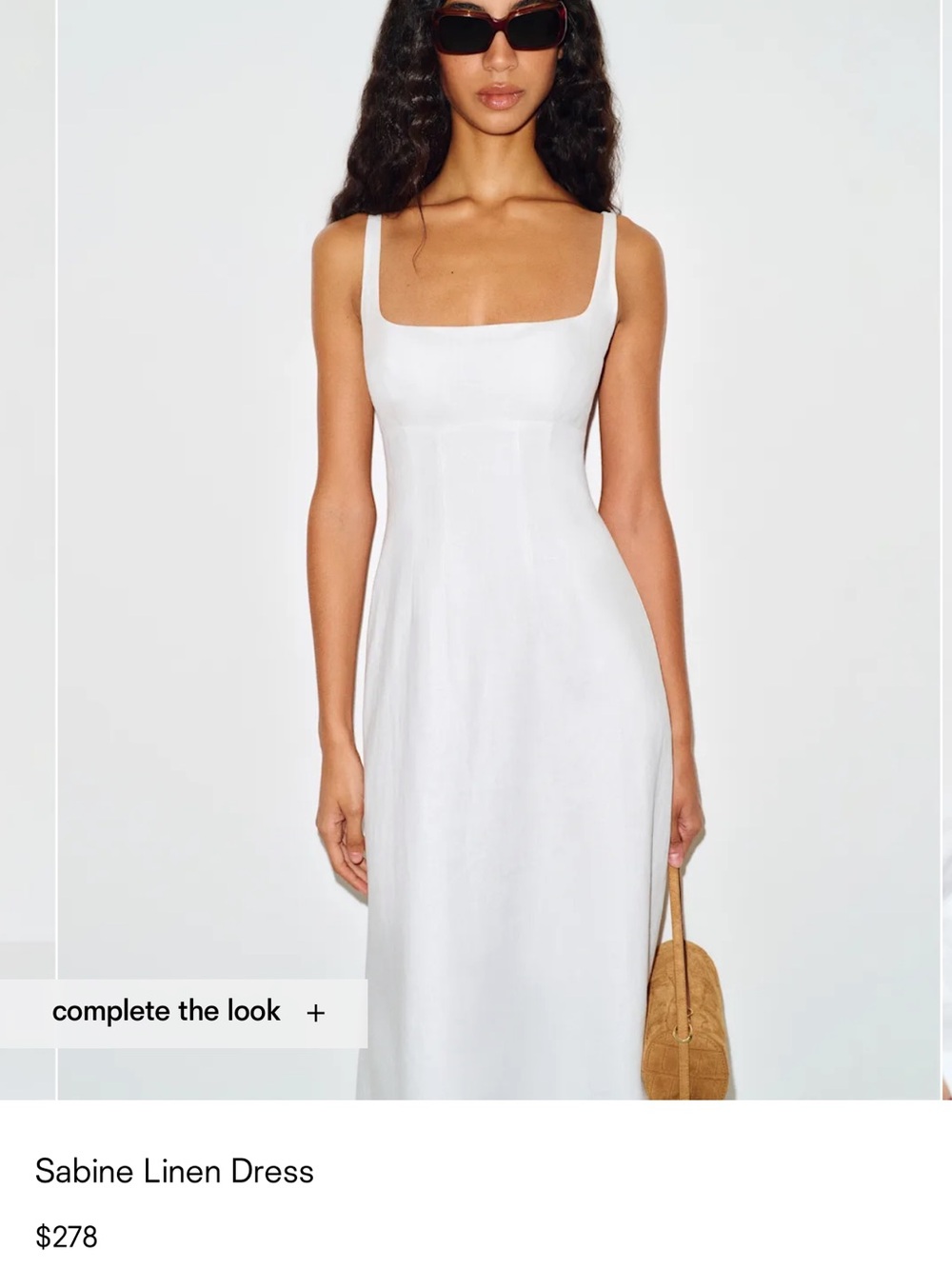 Reformation Sabine Linen Dress